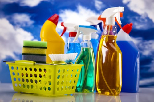 Professional cleaners working in an E2 home interior
