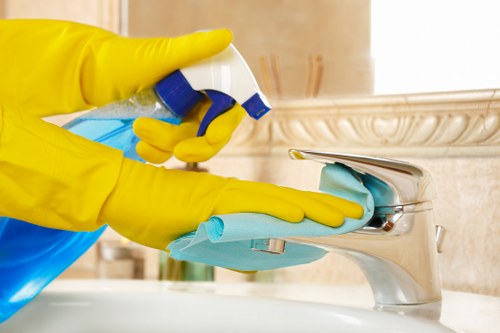 Commercial upholstery stain cleaning in a local office setting
