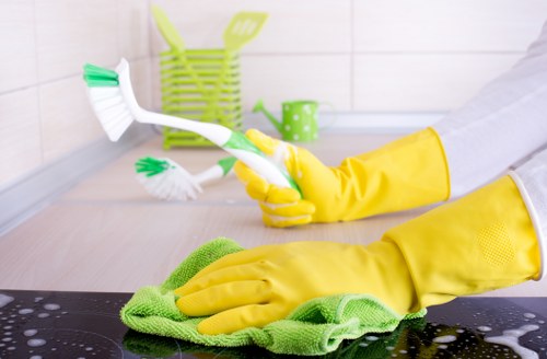 Reception and communal area cleaning for an office in E2