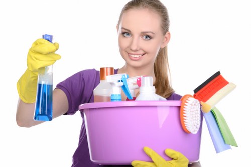 Protective equipment and safe chemical handling for cleaning staff